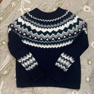 Banana Republic navy argyle sweater